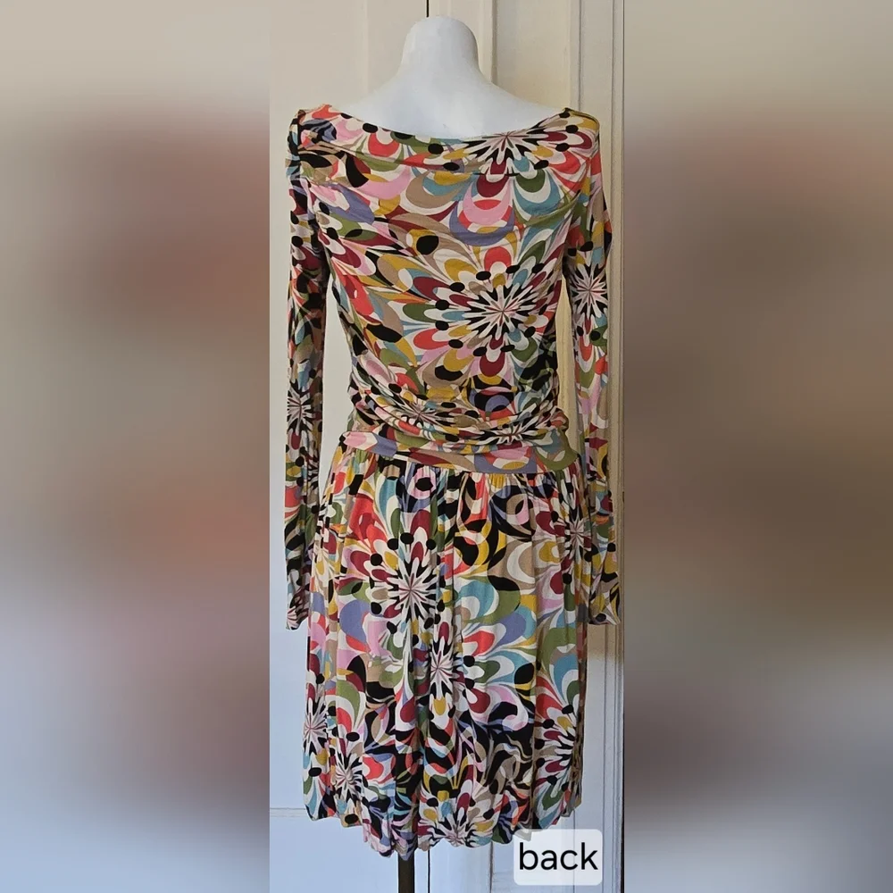 Leota New York Colorful Abstract Dress Size S - Picture 2 of 5